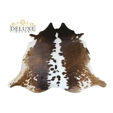 Small Tricolor Cowhide Rug Hair On Cow Skin Rugs 4 X By Deluxe Small Tricolor Cowhide Rug Hair On Cow