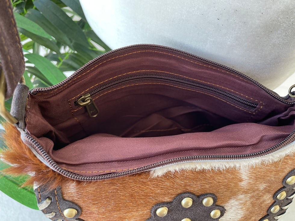 Thumbnail: Cowhide Crossbody Purse Western - Flora