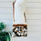 Thumbnail: Cowhide Crossbody Purse Patchwork Brown Leather