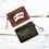 Thumbnail: Western Tooled Leather Aces Cards Mini Wallet ID Card Holder