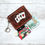 Thumbnail: Western Tooled Leather Aces Cards Mini Wallet ID Card Holder