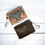 Thumbnail: Western Tooled Leather Longhorn Mini Wallet ID Card Holder