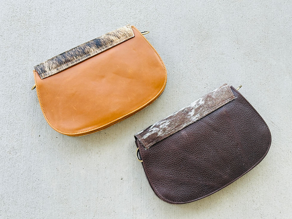 Thumbnail: Cowhide Leather Western Crossbody Purse GRACE