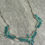 Thumbnail: Vintage ZUNI E A SEOWTEWA Needle point Turquoise Sterling necklace 20.25 in