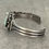 Thumbnail: Vintage Native American Navajo DRY CREEK Turquoise Sterling Bracelet 6.75"