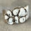Thumbnail: Navajo NAKAI & G SECATERO White Buffalo Turquoise Chunky Sterling Bracelet 105+g