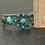 Thumbnail: OLD Vintage Native American Navajo Turquoise Cluster Sterling silver Bracelet 7"