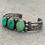 Thumbnail: OLDER Vintage Native American Navajo Turquoise Twisted Rope Silver Bracele