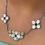Thumbnail: Vintage ZUNI Turquoise MOP Coral Inlay Flower Sterling NECKLACE & RING 7.5 SET