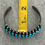 Thumbnail: Fine Old 30's Vintage Zuni Square HANDCUT 2 ROW 26 Turquoise Silver Bracelet 44g