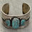 Thumbnail: Vintage Native American Navajo MORENCI Turquoise Sterling Silver Bracelet