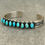 Thumbnail: Native American Navajo ALBERT JEANETTE BROWN Turquoise Sterling Bracelet 7" - P