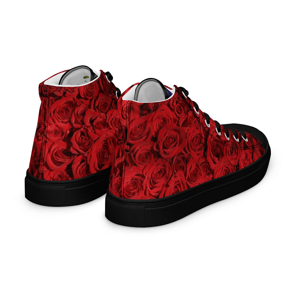 Thumbnail: Women’s Serenity red rose high top shoes