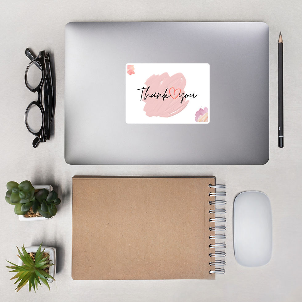 Thumbnail: Thank You Watercolor Stickers