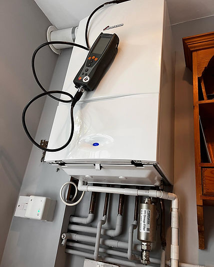 boiler service underway