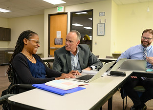 Sitting at table with goodwill