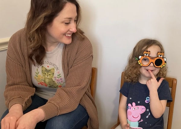 cute little girl after vision services