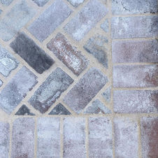 Recycled brick entrance. Aesthetic and sustainable.