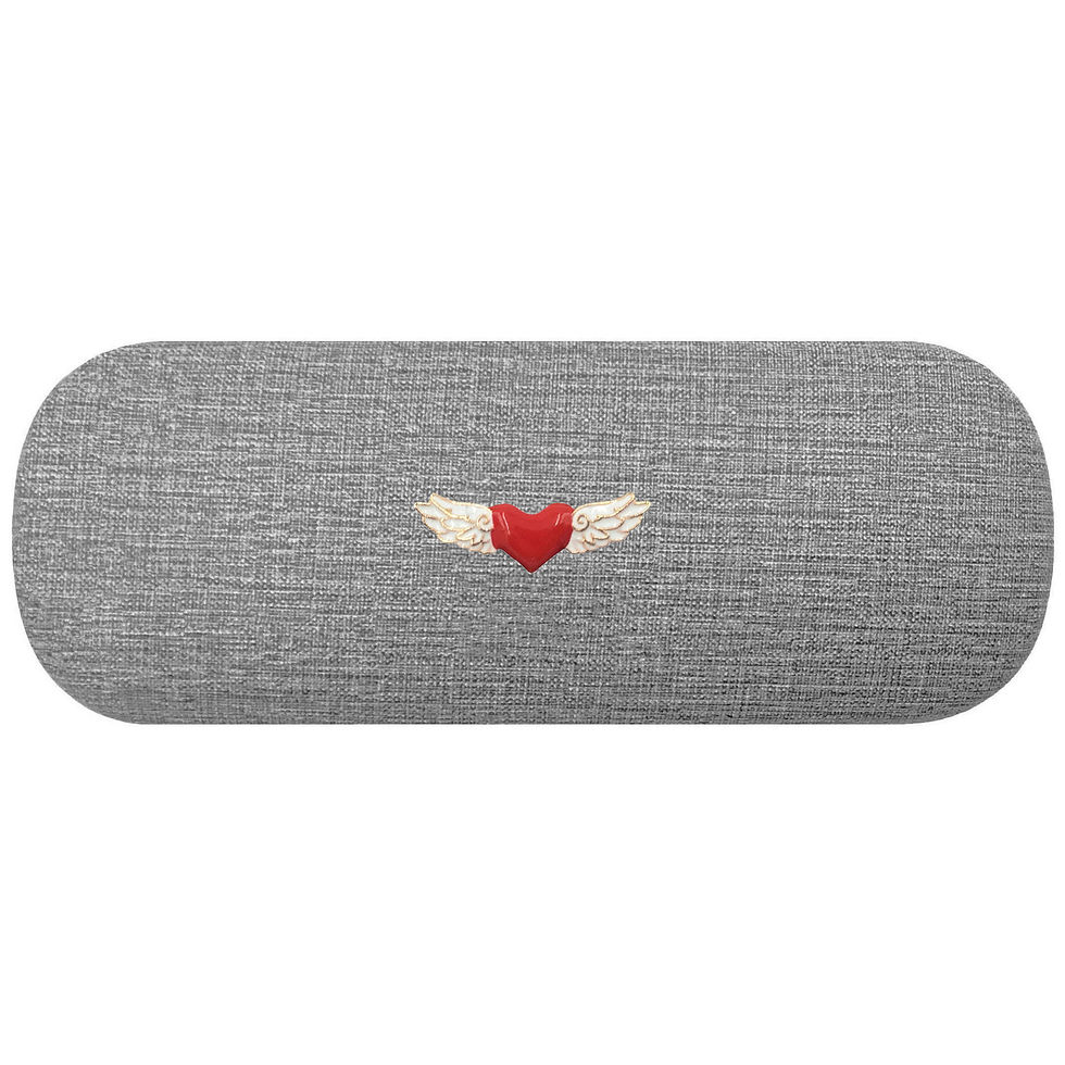 Winged Heart Glasses Case