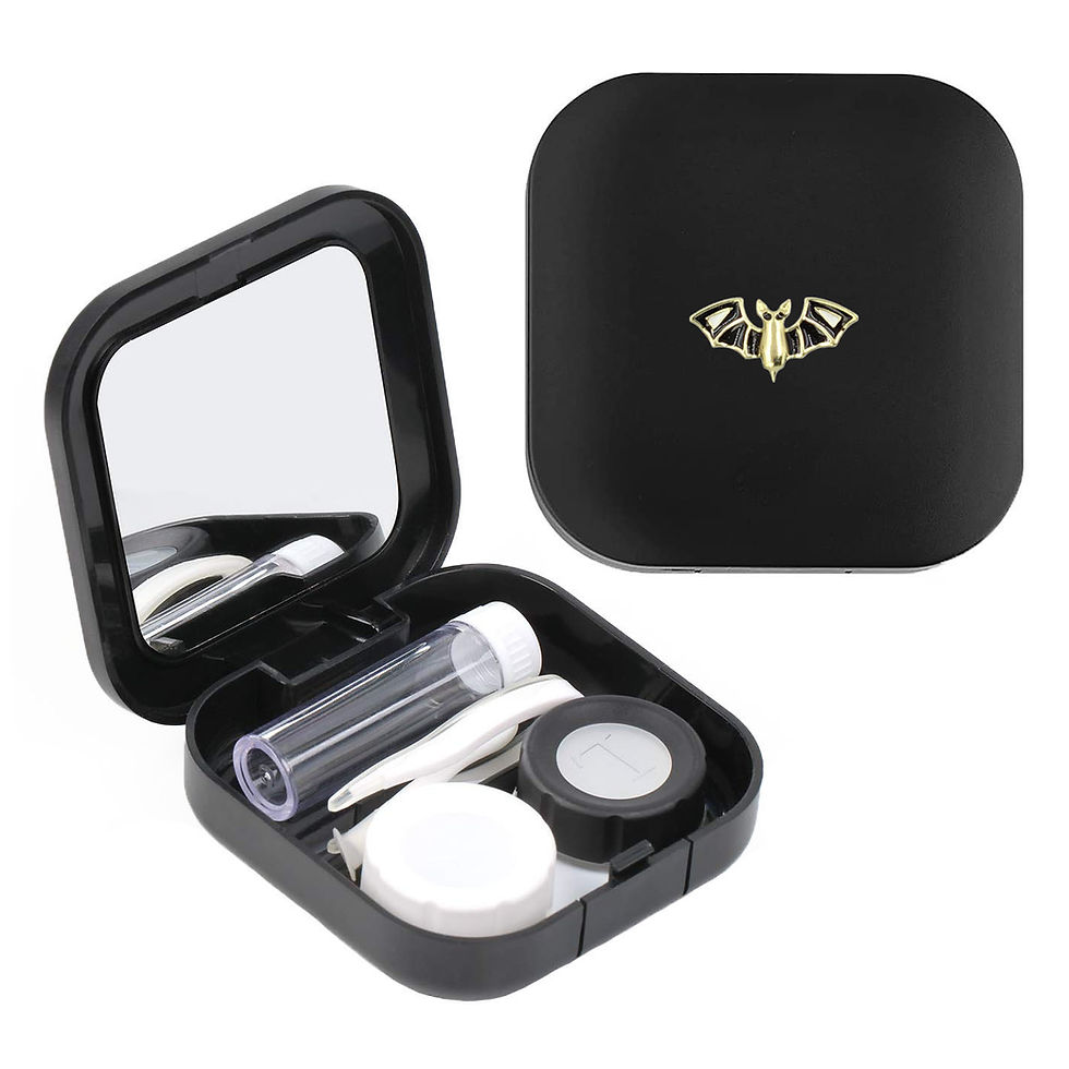 Thumbnail: Halloween Bat Contact Lens Case with Accessories