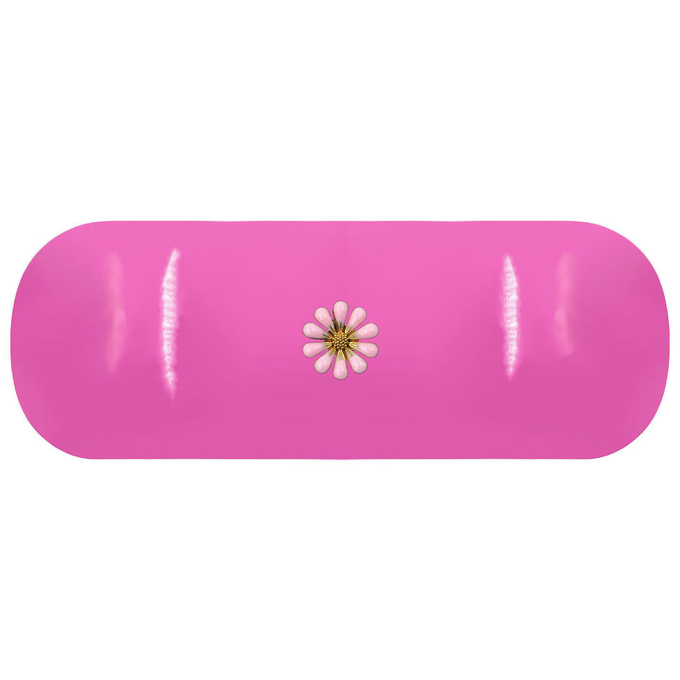 Pink Daisy Glasses Case
