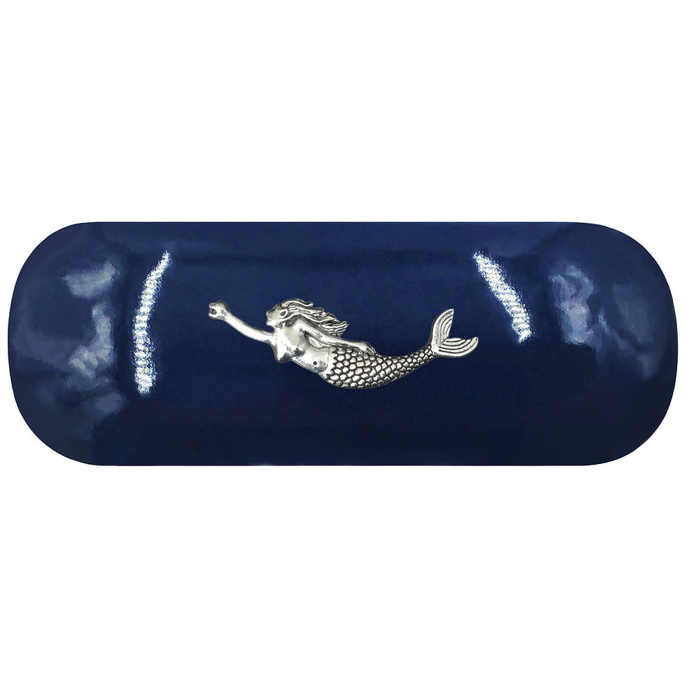 Silver Mermaid Glasses Case