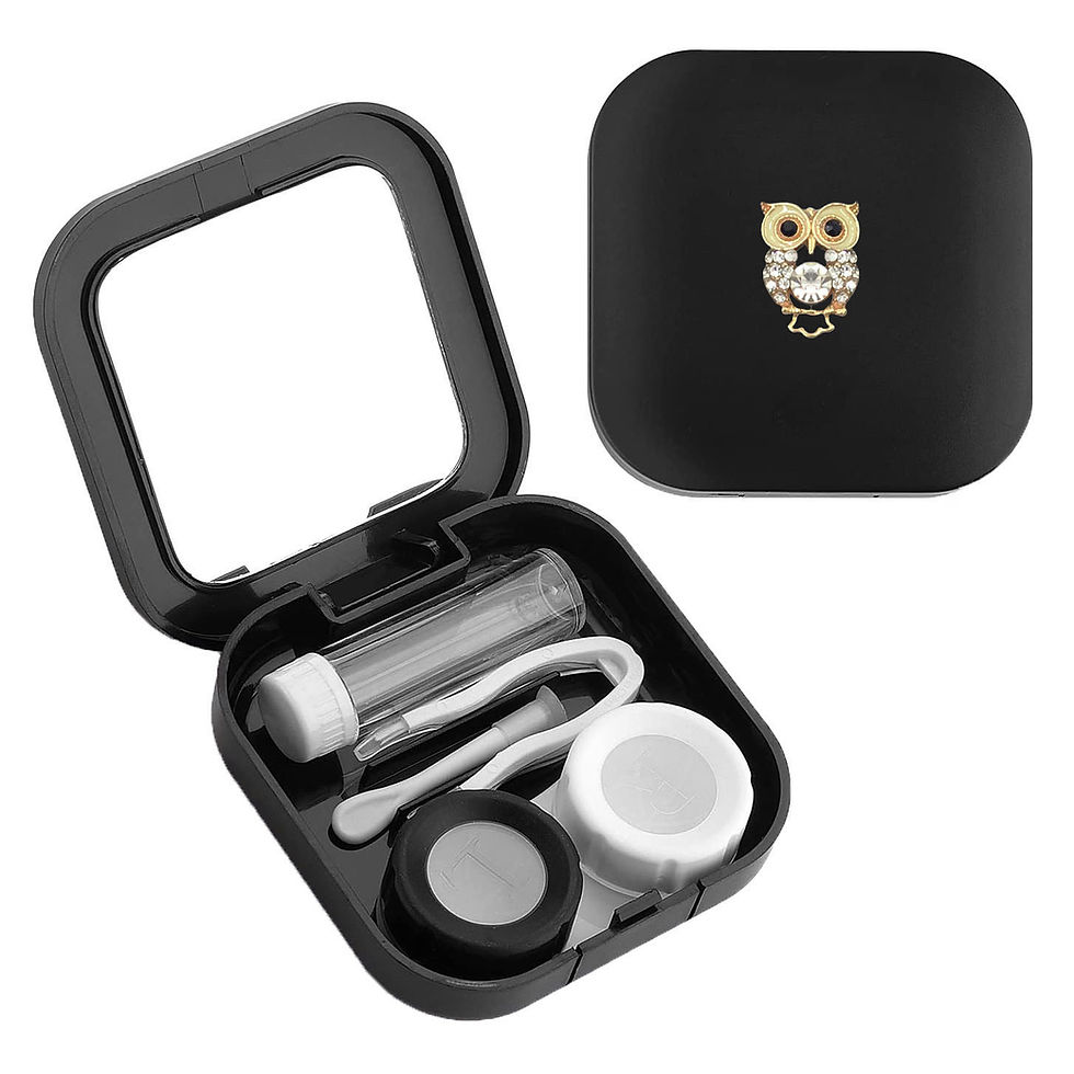 Thumbnail: Snowy Owl Contact Lens Storage Container