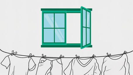 Furar a fachada para colocar um estendal no condomínio