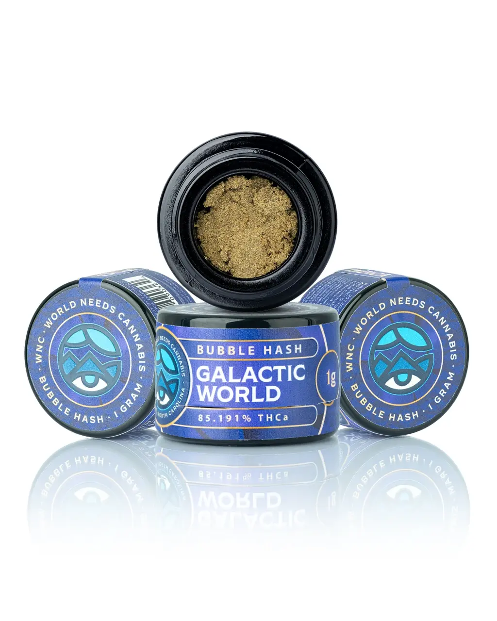 WNC - Galactic World - Indica - Bubble Hash - 1 Gram - 85% THCA - 4% TERPS