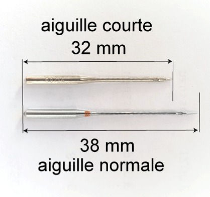 5 aiguilles courtes pour machines Singer jouet années 50