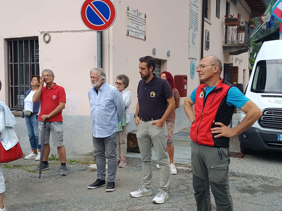 Il Sindaco di Ribordone e il Presidente del PNGP Mauro Durbano