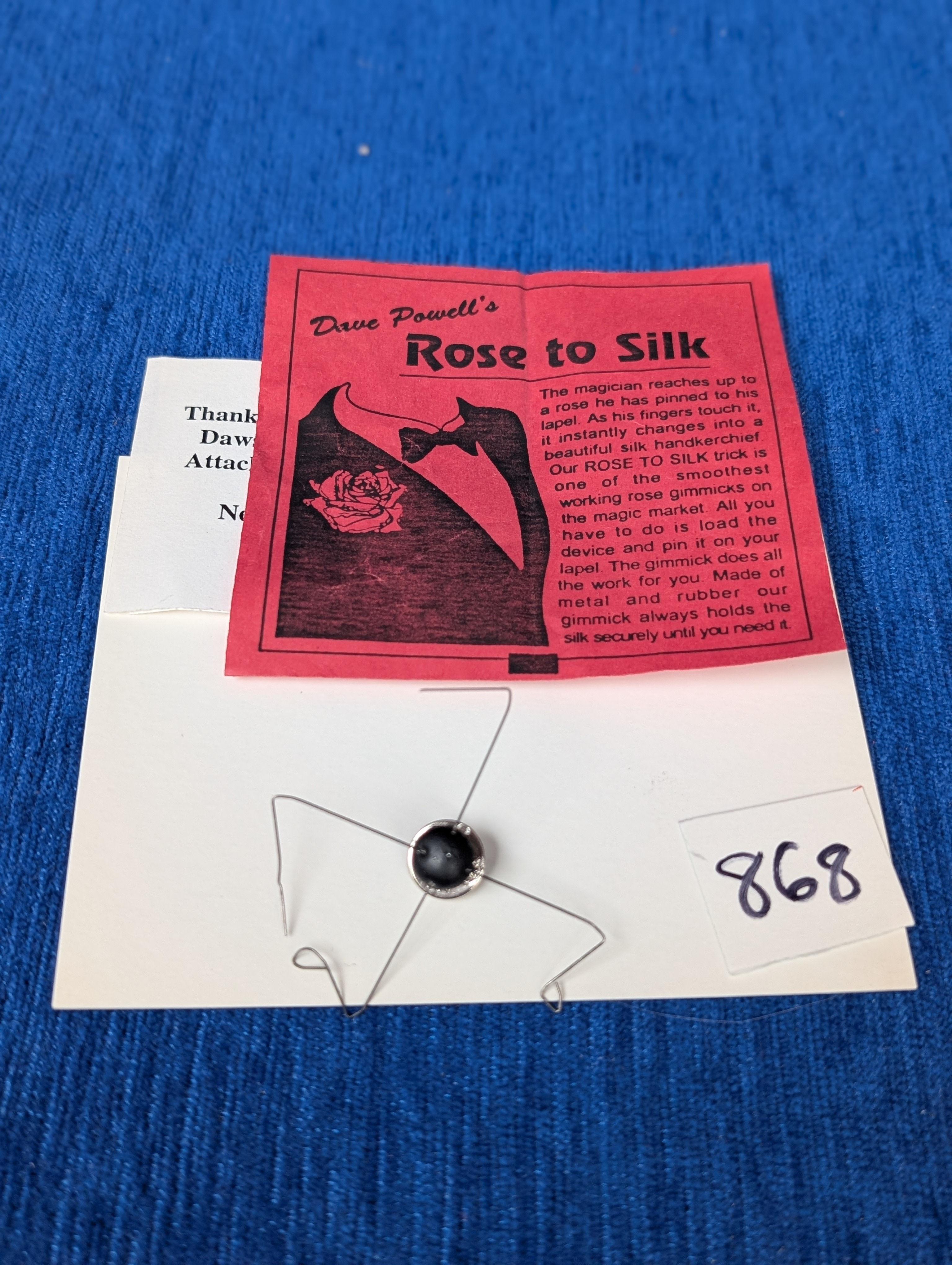 Dave Powell’s Silk to Rose Gimmick