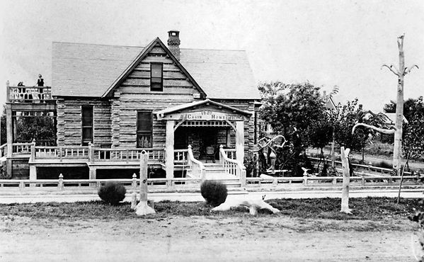 Samuel P. Dinsmoor's Cabin Home as viewe