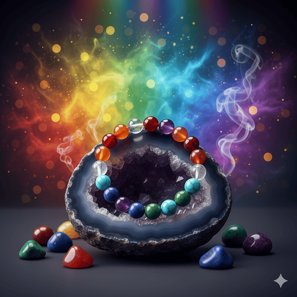 7 Chakra Crystal Gemstone Bracelet