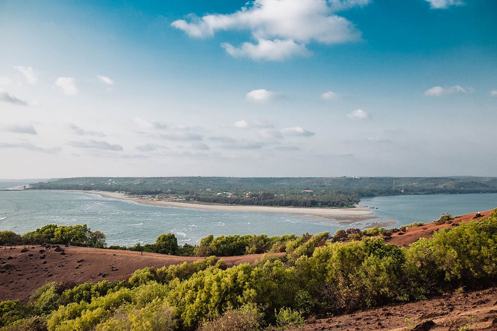 A beautiful scenery on a goa trip with strangers.