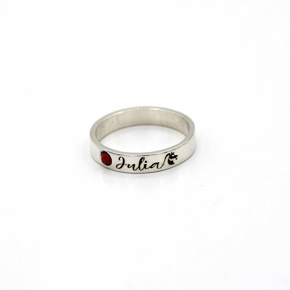 Thumbnail: 4mm ring with RI1002 custom engraving