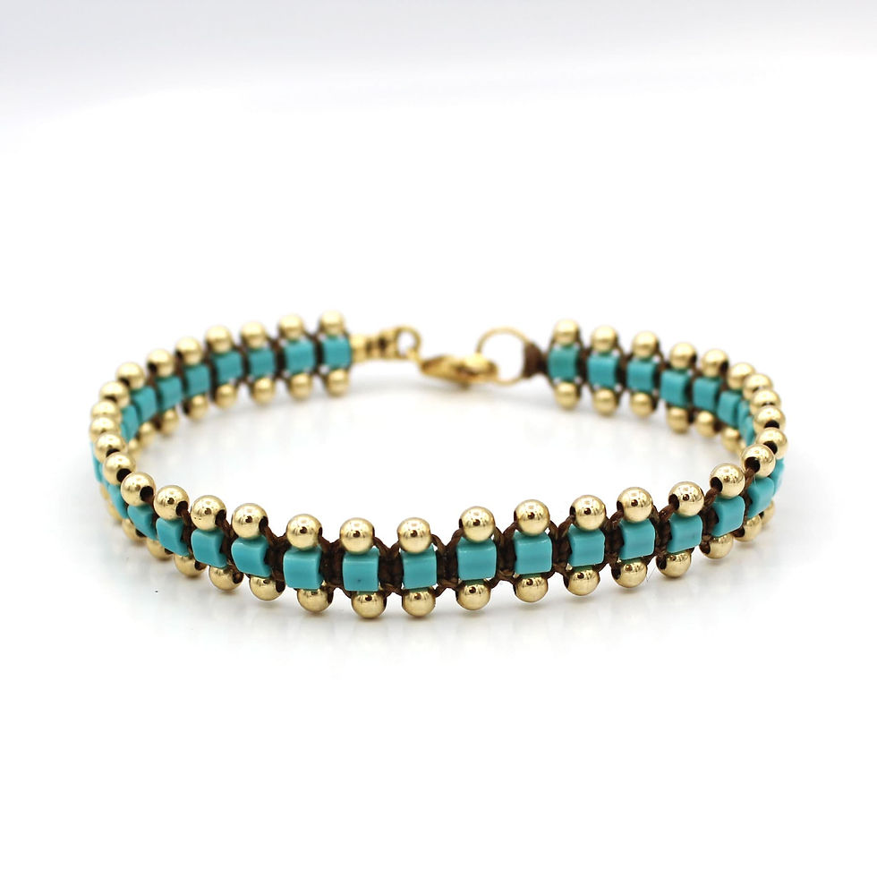 Double wrap gold filled crystal glass beads anklet  צמיד רגל חרוזי זכוכית חרוזי גולדפילד