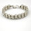 Thumbnail: Silver bracelet with rectangular beads BR1094