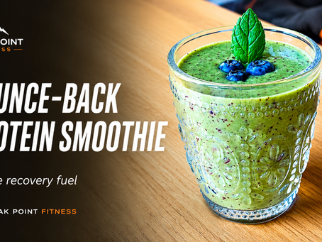 protein smoothie blog title picture