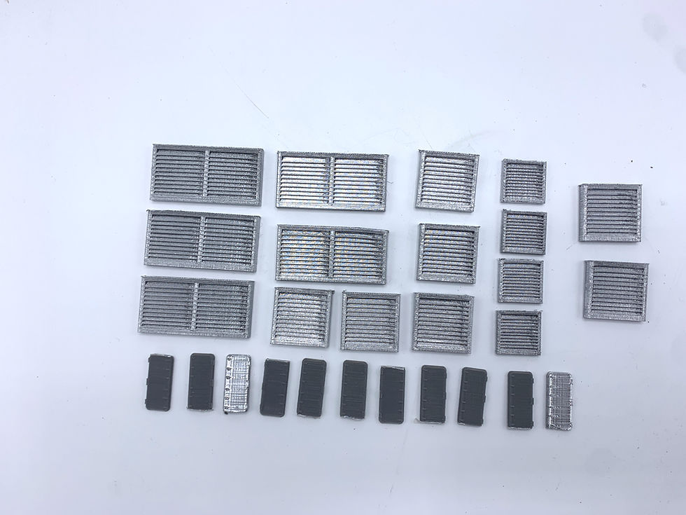 Thumbnail: 3D Print file Doors and Vents for 1:50 scale