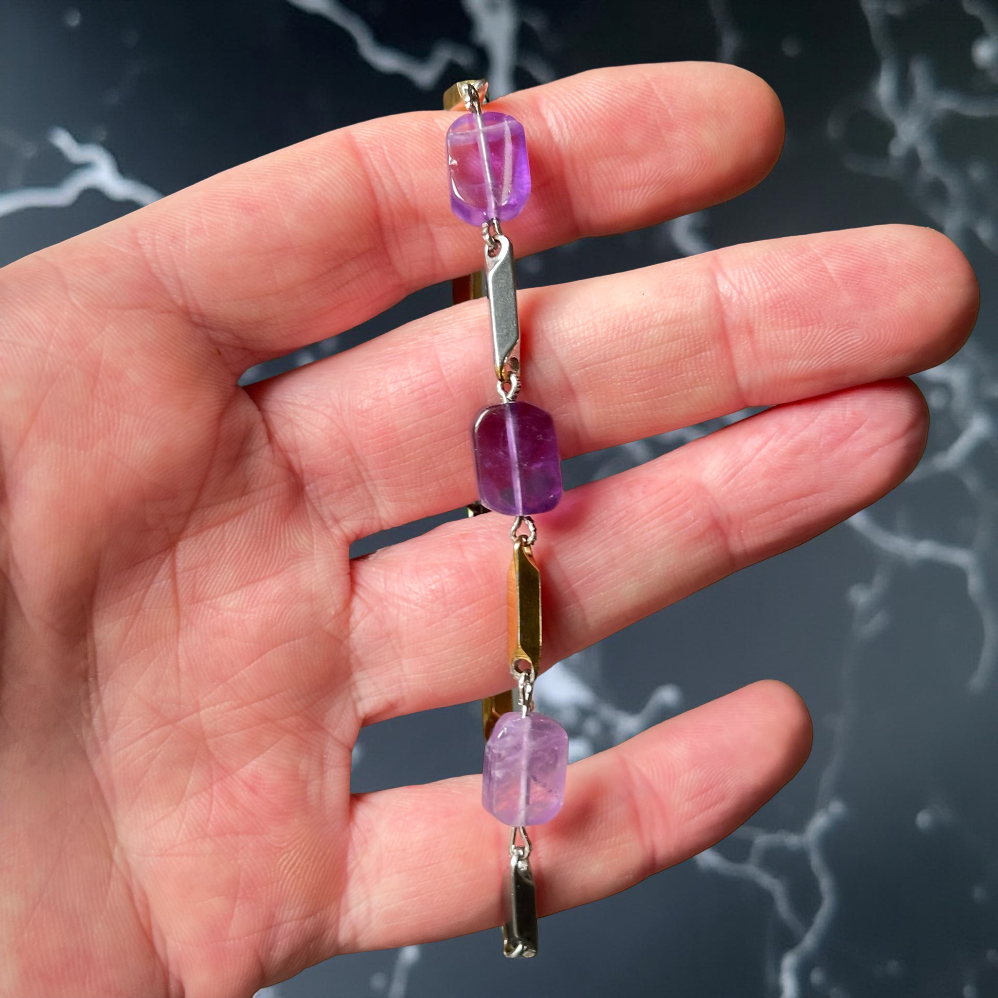  Bracelet en améthyste Pierres Des Anges