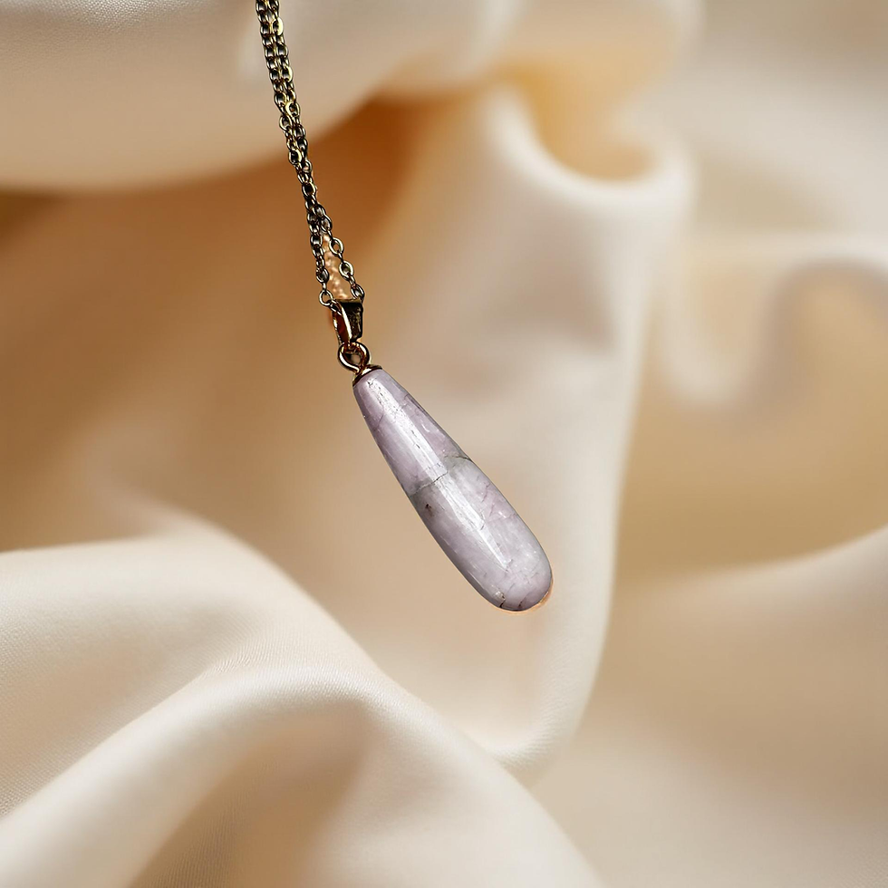 collier kunzite rose