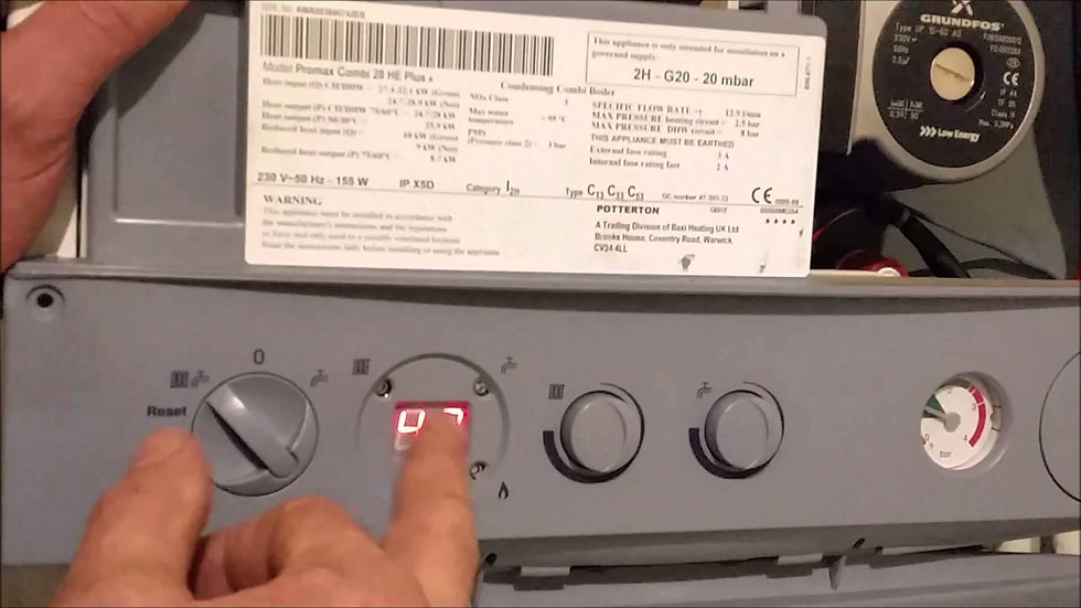 POTTERTON MAIN, BAXI,FAULT CODE E28/E133?