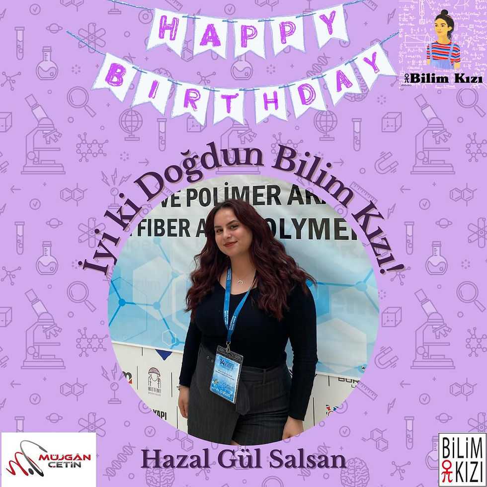 Bilim Kızı Hazal Gül ve Melisa Altun un 15 NİSAN daki doğum günün kutluyoruz. İYİKİ DOĞDUNUZ, bizleri ONURLANDIRDINIZ... MUTLU ettiniz... #BilimdeDahaFazlaKadın ve #MoreWomenInScience demek için gerekçemiz oldunuz. Sizleri kocaman kucaklıyor ve yolunuz açık olsun, başarılarınız bol olsun diyoruz.