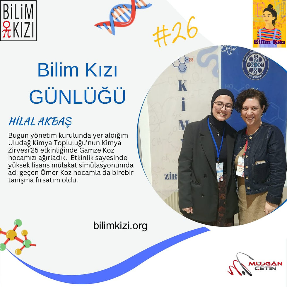 Hilal Akbaş ın @uludagkimyazirvesi Uludağ Üniversitesi Kimya Topluluğu ZİRVESİNde #mentor hocamız @gamze.d.koz ile buluşmalarındaki mutluluğu paylaşmak istiyorum.