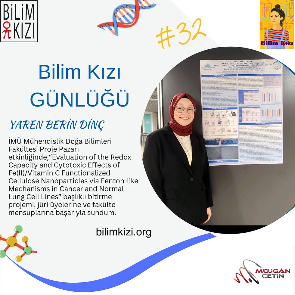 Bilim Kızı Yaren Berin Dinç in başarıları ile gurur duyuyoruz. Kanser projesinin posterini sunuyor 🙏 ne mutlu bize böyle kızlarımızla hastalıklarımız iyileşecek 🥰