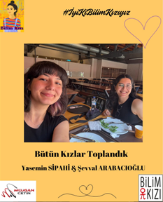 Her fırsatta bir arada olmaktan keyif alan @bilimkiziorg #Mentor @yaseminsipahii ve #Menti'si @sevvalarabacigg ile keyifle sohbet ediyorlar... İyiki #BilimKızı yız diyorlar.... Çok güzeller....
