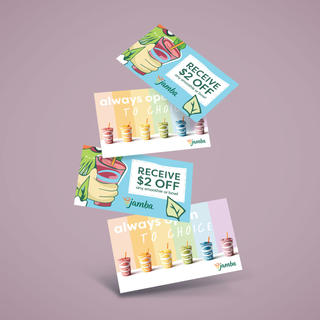 Jamba Coupon Card Mockup