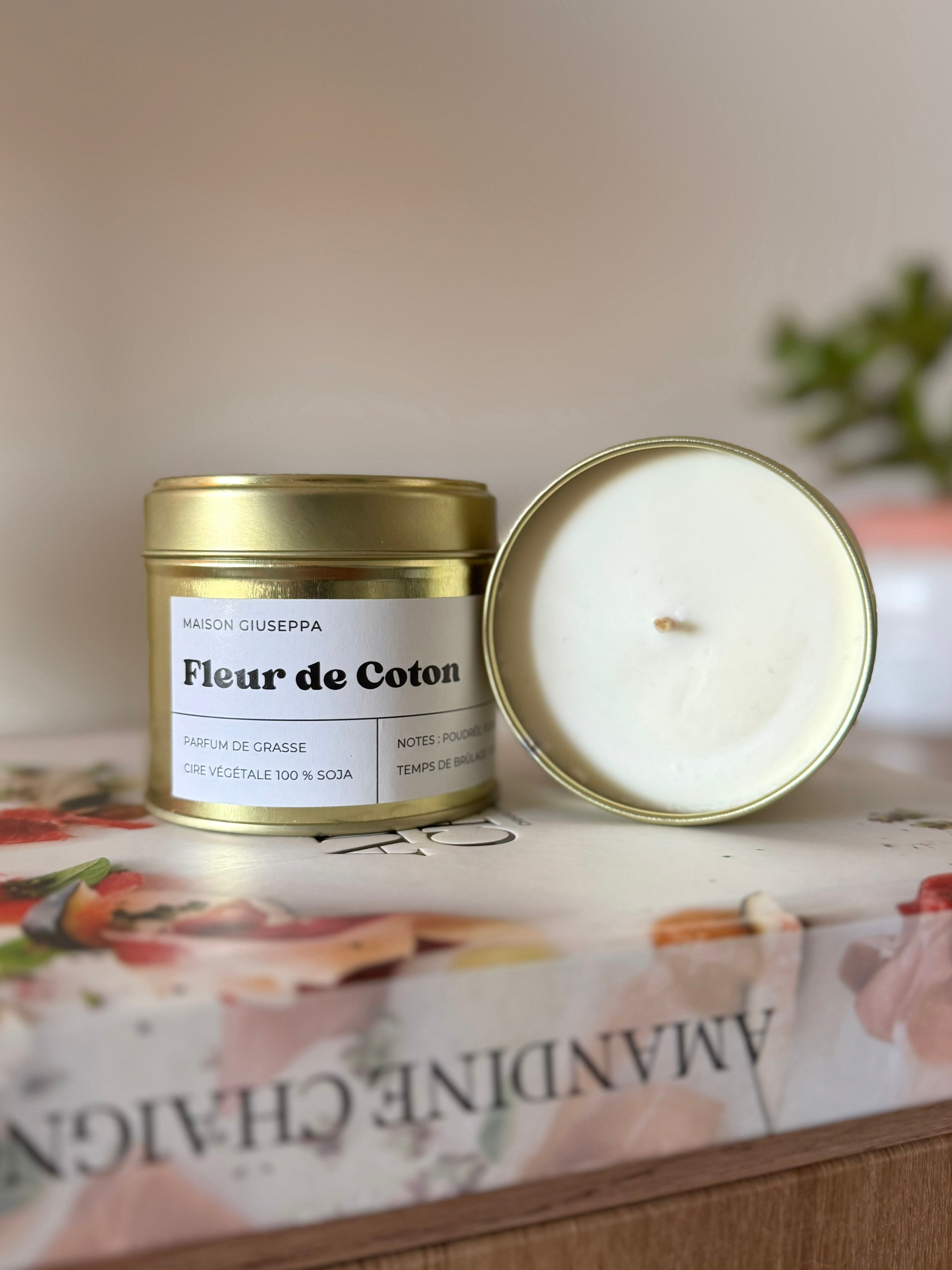 Fleur de coton - Bougie parfumée artisanale