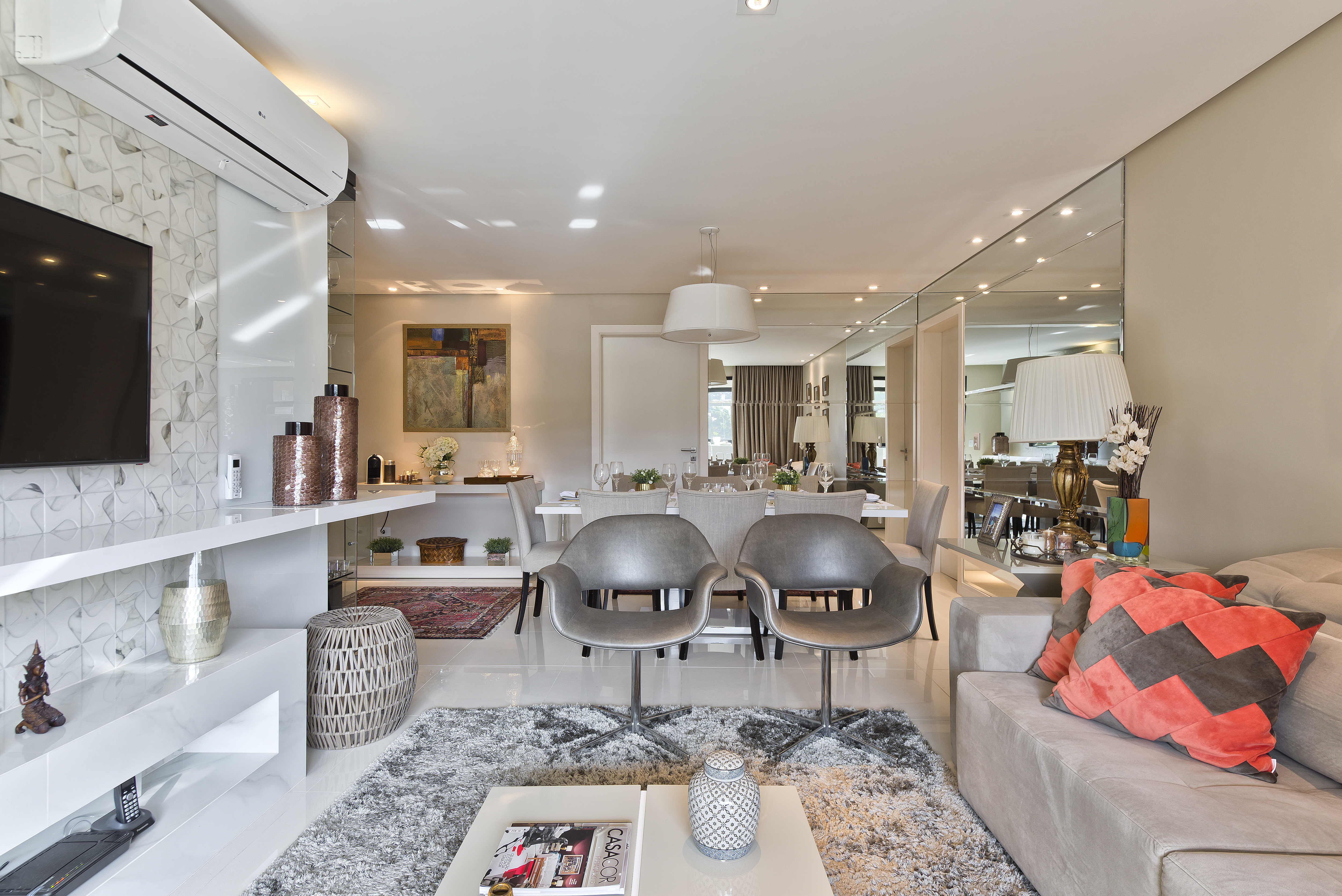 Sala de jantar + estar